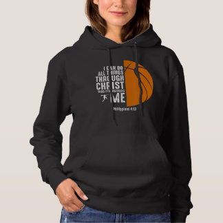 Christlicher Basketball Religiöse Inspiration Bask Hoodie