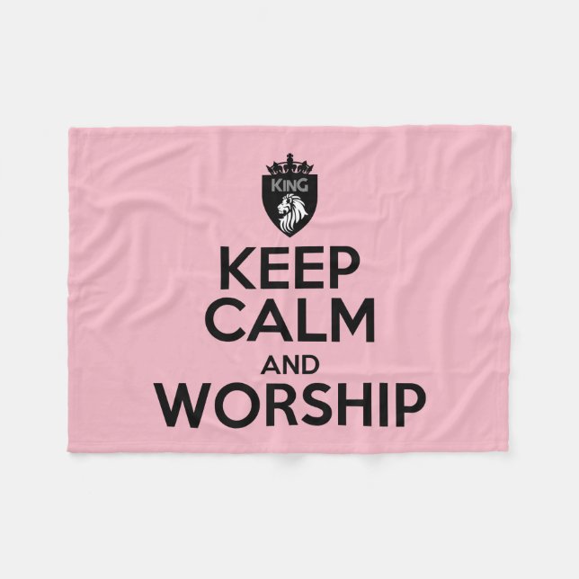 CHRISTLICHER BEHALT UND WORSHIP FLEECEDECKE (Vorderseite (Horizontal))