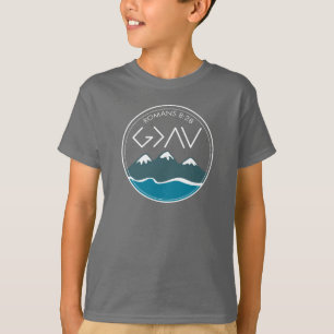 Christlicher Bibel-Vers-Römer-8:28 Gott ist grö T-Shirt