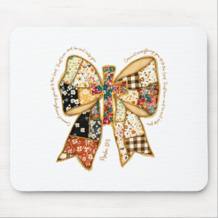 Christlicher Bibelvers Jesus Coquette Schleifen-Pa Mousepad