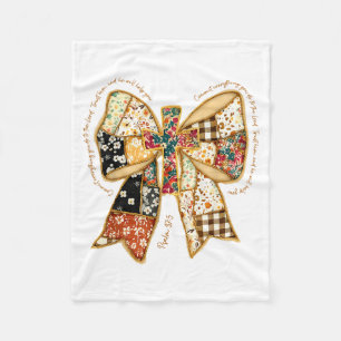 Christlicher Bibelvers Jesus Kokette Schleifen-Pat Fleecedecke