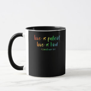 Christlicher Bibelvers Liebe ist geduldig Liebe is Tasse
