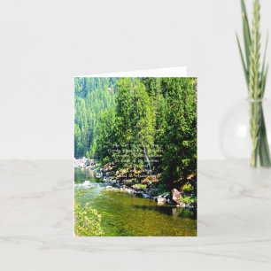 Christlicher Bibelvers Schrift Wald Karte