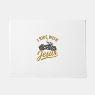 Christlicher Biker Ich Fahre Mit Jesus Vintage Mot Fußmatte