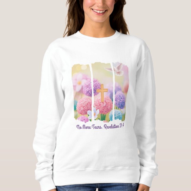 Christlicher Blumenpinsel Schlaganke T - Shirt/ Sweatshirt (Vorderseite)