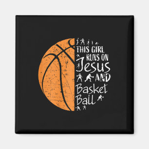 Christlicher Bysketbyll gibt Frauen Teen Girls Jes Magnet