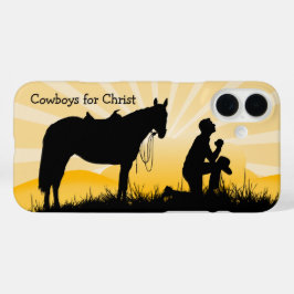 Christlicher Cowboy-iPhone-Etui iPhone 16 Plus Hülle
