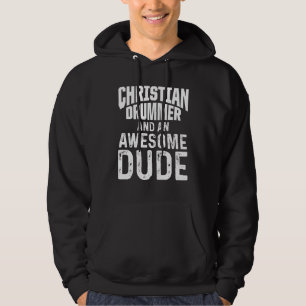 Christlicher Drummer Church Worship Drum Player 15 Hoodie