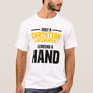 Christlicher Drummer Church Worship Drum Player 58 T-Shirt