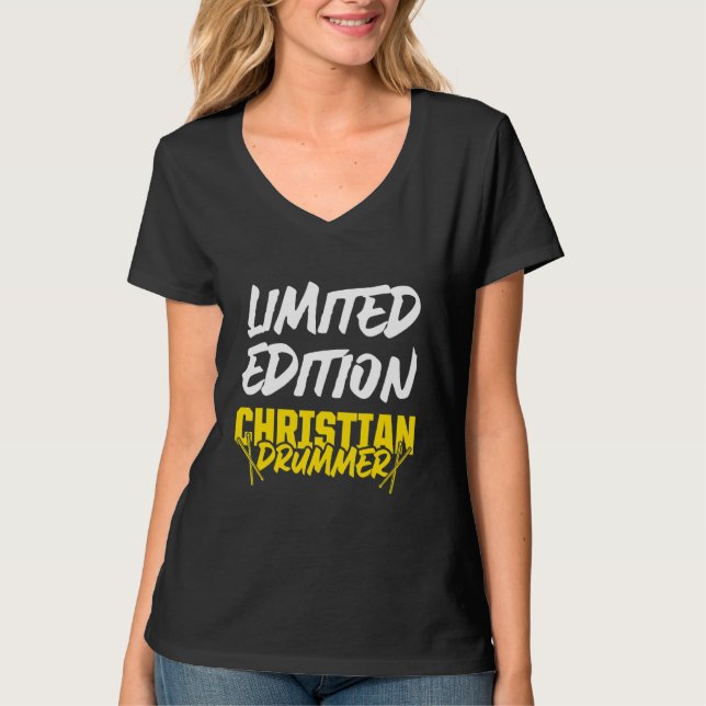 Christlicher Drummer Church Worship Drum Player 62 T-Shirt (Vorderseite)