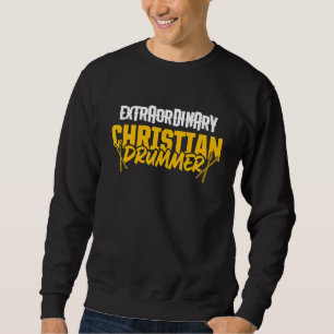 Christlicher Drummer Church Worship Drum Player 71 Sweatshirt