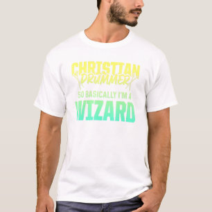 Christlicher Drummer Church Worship Drum Player 87 T-Shirt