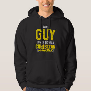 Christlicher Drummer Church Worship Drum Player 89 Hoodie
