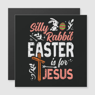 Christlicher Dummer Hase Ostern für Jesus Magnetkarte