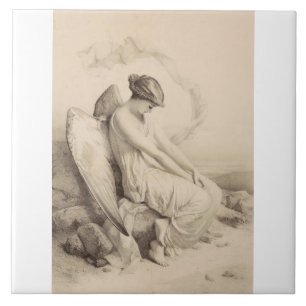 Christlicher Engel auf Stein Fliese