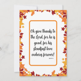 Christlicher Erntedank Feiertagskarte