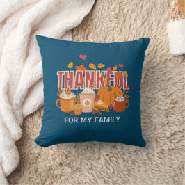 Christlicher Erntedank Pumpkin THANKFUL Familie Kissen