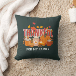 Christlicher Erntedank Pumpkin THANKFUL Familie Kissen