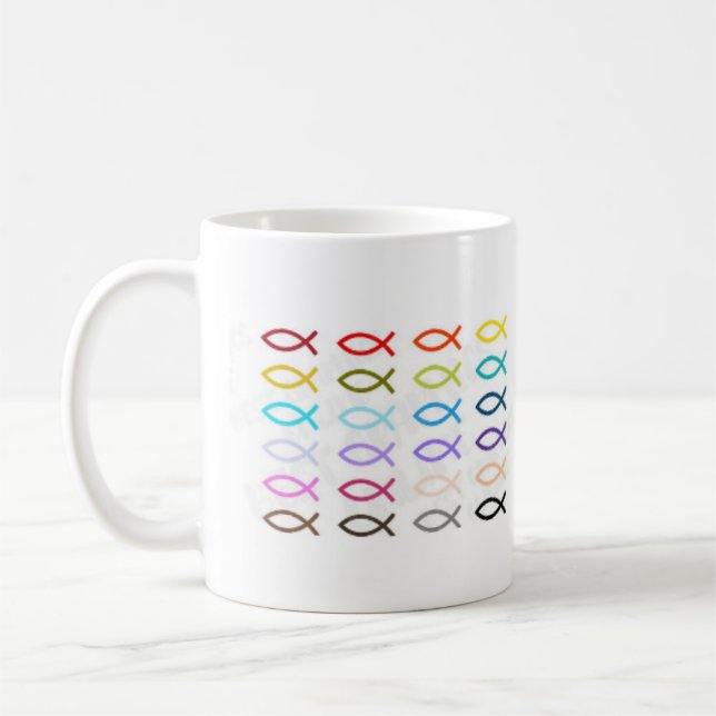 Christlicher Fisch Kaffeetasse (Links)
