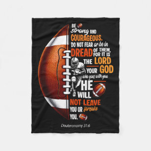 Christlicher Fußball Deuteronomium 31 6 Bibel Chri Fleecedecke