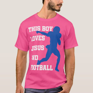 Christlicher Fußball Dieser Junge Lieben Jesus und T-Shirt