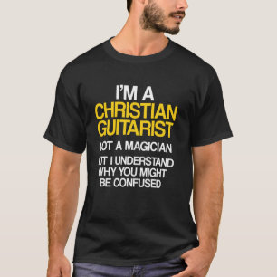 Christlicher Gitarrist Hört Kirchengebet Guita T-Shirt