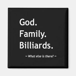 Christlicher Glaube Christentum Familie Billard Magnet