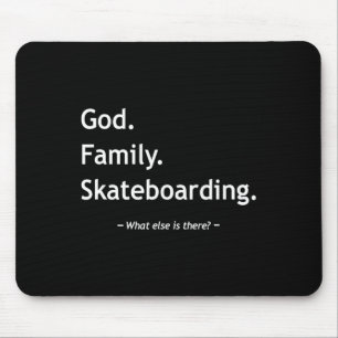 Christlicher Glaube Christentum Skater Gott Famili Mousepad