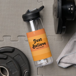 Christlicher Glaube, glaube einfach Bibelvers Oran Trinkflasche