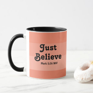 Christlicher Glaube glaubt Bibel Verse Lachs Tasse