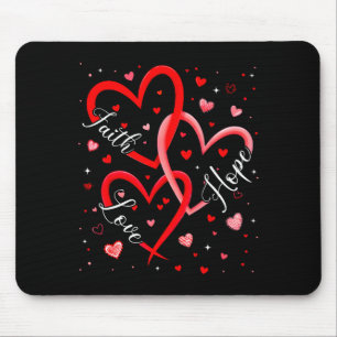 Christlicher Glaube Hoffnung Liebe Herzen Religiös Mousepad