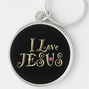Christlicher Glaube 'Ich liebe Jesus'  Schlüsselanhänger