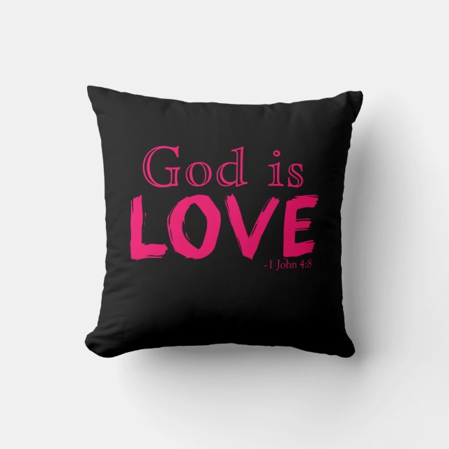 Christlicher Glaube Inspirationswörter Kissen (Vorderseite)