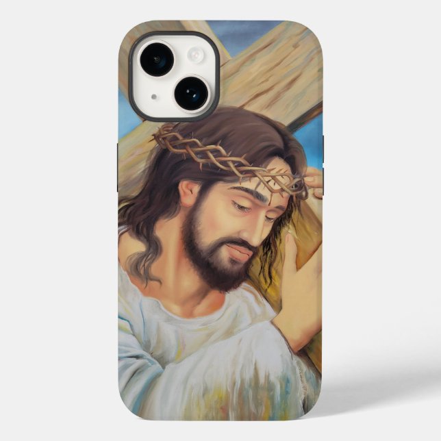 Christlicher Glaube Jesus Christus Case-Mate iPhone 14 Hülle (Rückseite)