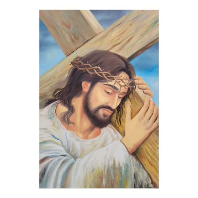 Christlicher Glaube Jesus Christus Fotodruck (Vorne)