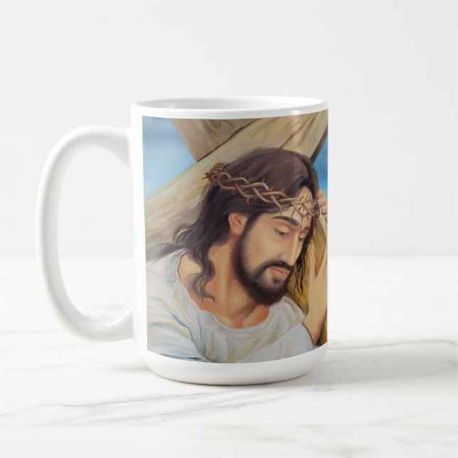 Christlicher Glaube Jesus Christus Kaffeetasse (Links)