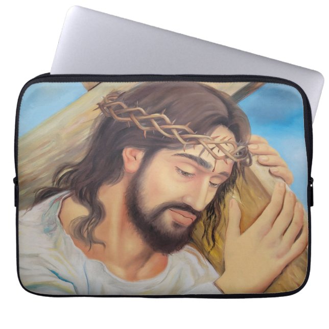 Christlicher Glaube Jesus Christus Laptopschutzhülle (Vorderseite)