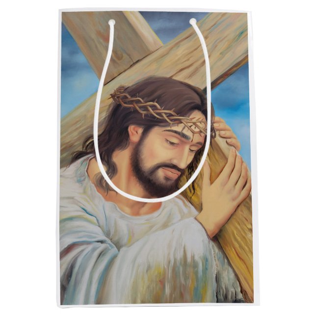 Christlicher Glaube Jesus Christus Mittlere Geschenktüte (Vorderseite)