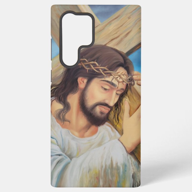Christlicher Glaube Jesus Christus Samsung Galaxy Hülle (Rückseite)