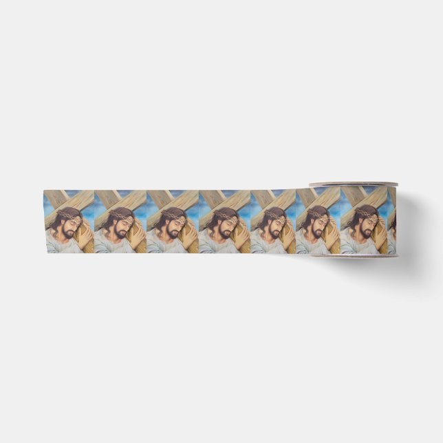 Christlicher Glaube Jesus Christus Satinband (Vorderseite)