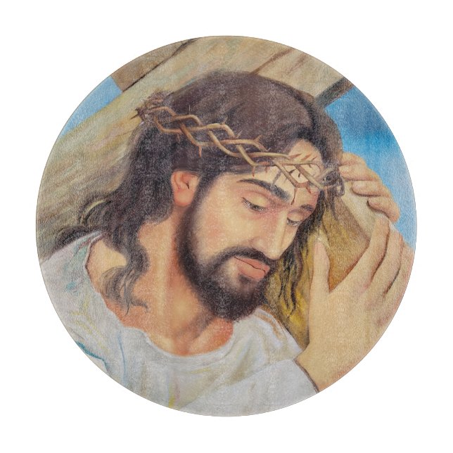 Christlicher Glaube Jesus Christus Schneidebrett (Vorderseite)