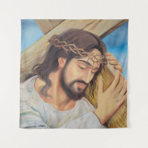Christlicher Glaube Jesus Christus Wandteppich
