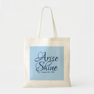 Christlicher Glaube kommt auf und blauer Shine-Bib Tragetasche