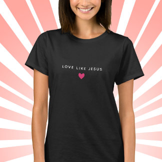 Christlicher Glaube Liebe Herzmädchen T - Shirt