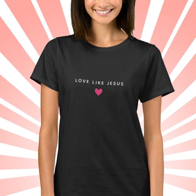 Christlicher Glaube Liebe Herzmädchen T - Shirt (Von Creator hochgeladen)