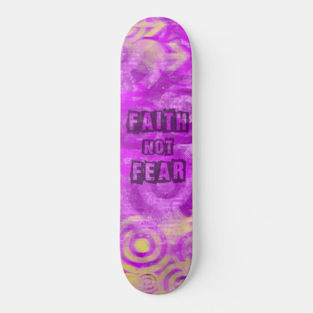 Christlicher Glaube nicht Angst Skateboard für Mäd (Vorderseite)