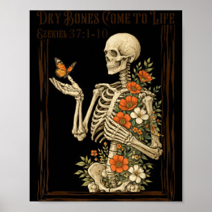 Christlicher Glaube Trockene Knochen Kommen Ins Le Poster