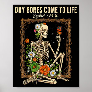 Christlicher Glaube Trockene Knochen Kommen Ins Le Poster
