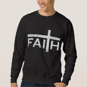 Christlicher Glaube und Kreuz Jesus glauben Gabe f Sweatshirt