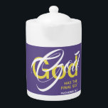 Christlicher GOD ENDGÜLTIG SAY Scripting Lila MEDI<br><div class="desc">Genießen Sie Ihr warmes Getränk morgens, mittags und abends mit dieser stilvollen Scripture Monogram Tasse. Modernes Design beinhaltet die Nachricht "GOTT HAT DIE ENDGÜLTIGE SAY", die sich auf die Sprichwörter 16:1 bezieht. Alle Texte sind vollständig anpassbar, sodass Sie mit Ihrem eigenen Monogramm oder Lieblings-Bibelvers oder -Text personalisieren können. Matching-Elemente verfügbar....</div>